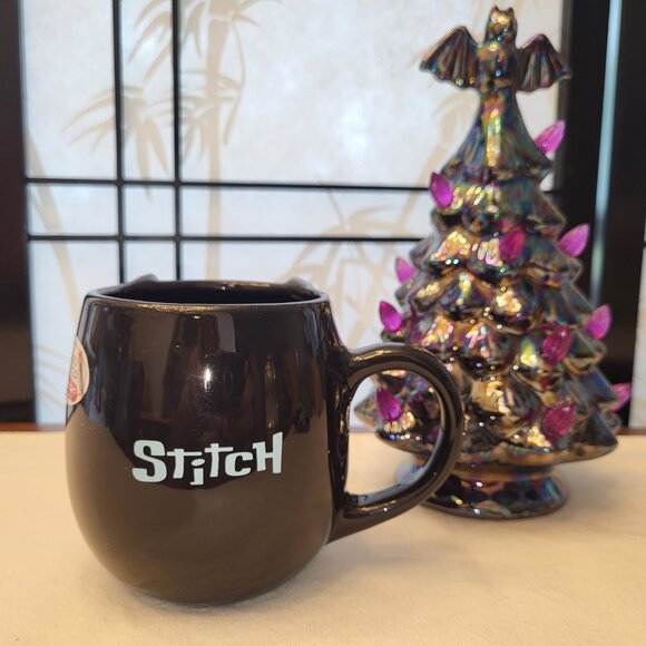 Disney Lilo & Stitch Hand Painted Stitch Skeleton Halloween Mug - NWT - Picture 4 of 5